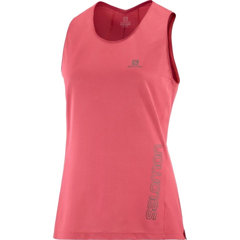 Camisetas Regata Salomon Sense Aero Feminino Rosa | PT H60827